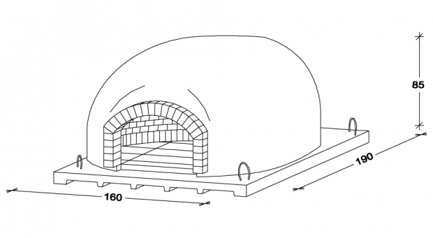 Recessed oven P140L